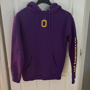 Purple Hoodie with Yellow Accents